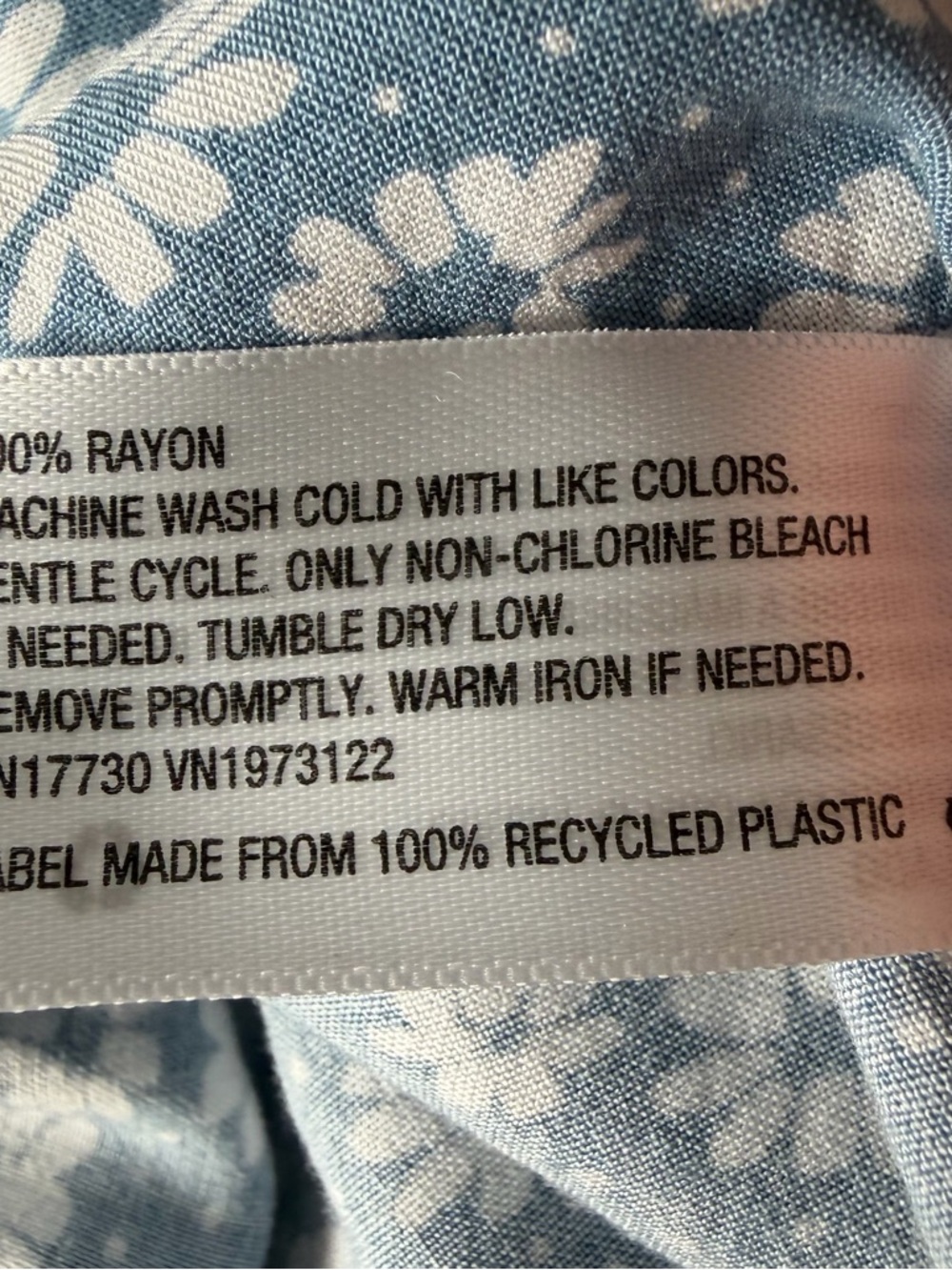wild fable Blue and White Floral Top with Label - Picture 3 of 7